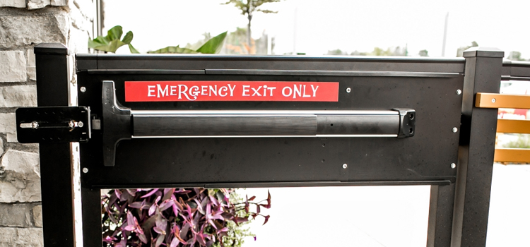 emergency push bar installation in Agoura Hills
